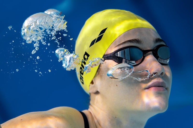 Arena Classic Swimming Hat, Red, Black, One Size - Image 3